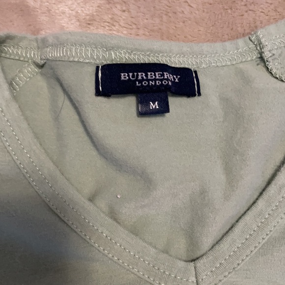 Green Burberry top - Picture 2 of 2
